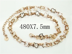 HY Wholesale Necklaces Stainless Steel 316L Jewelry Necklaces-HY90N0287JNX