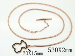 HY Wholesale Necklaces Stainless Steel 316L Jewelry Necklaces-HY90N0284HMD