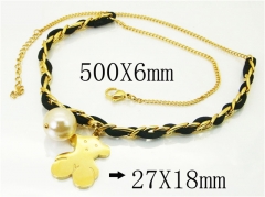 HY Wholesale Necklaces Stainless Steel 316L Jewelry Necklaces-HY64N0151HKA