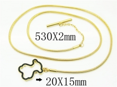 HY Wholesale Necklaces Stainless Steel 316L Jewelry Necklaces-HY90N0283HLE