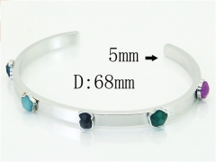 HY Wholesale Bangles Jewelry Stainless Steel 316L Fashion Bangle-HY90B0528HOB