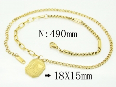 HY Wholesale Necklaces Stainless Steel 316L Jewelry Necklaces-HY80N0713OA