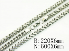 HY Wholesale Stainless Steel 316L Necklaces Bracelets Sets-HY40S0544IJL