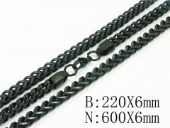 HY Wholesale Stainless Steel 316L Necklaces Bracelets Sets-HY40S0546JHE