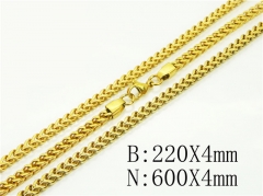 HY Wholesale Stainless Steel 316L Necklaces Bracelets Sets-HY40S0541IEE