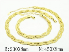 HY Wholesale Stainless Steel 316L Necklaces Bracelets Sets-HY53S0201HNQ