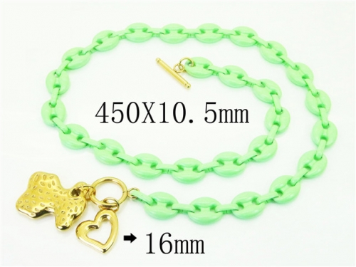 HY Wholesale Stainless Steel 316L Necklaces Bracelets Sets-HY21S0182IOD
