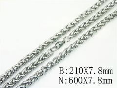 HY Wholesale Stainless Steel 316L Necklaces Bracelets Sets-HY40S0549HIS