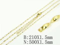 HY Wholesale Stainless Steel 316L Necklaces Bracelets Sets-HY70S0557XNL