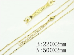 HY Wholesale Stainless Steel 316L Necklaces Bracelets Sets-HY70S0547ZNL