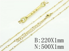 HY Wholesale Stainless Steel 316L Necklaces Bracelets Sets-HY70S0543CNL