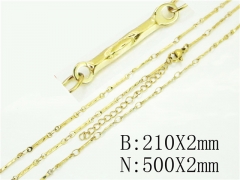 HY Wholesale Stainless Steel 316L Necklaces Bracelets Sets-HY70S0545ENL