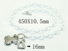 HY Wholesale Stainless Steel 316L Necklaces Bracelets Sets-HY21S0175IME