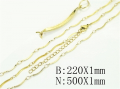HY Wholesale Stainless Steel 316L Necklaces Bracelets Sets-HY70S0549WNL