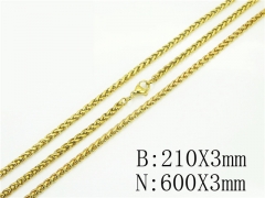 HY Wholesale Stainless Steel 316L Necklaces Bracelets Sets-HY40S0560NL