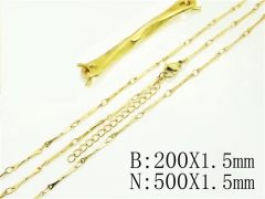 HY Wholesale Stainless Steel 316L Necklaces Bracelets Sets-HY70S0567NR