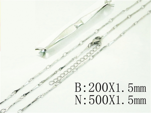 HY Wholesale Stainless Steel 316L Necklaces Bracelets Sets-HY70S0566DLL