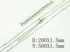 HY Wholesale Stainless Steel 316L Necklaces Bracelets Sets-HY70S0562LL