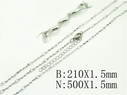 HY Wholesale Stainless Steel 316L Necklaces Bracelets Sets-HY70S0560LL