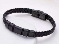 HY Wholesale Leather Bracelets Jewelry Popular Leather Bracelets-HY0155B0923
