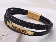 HY Wholesale Leather Bracelets Jewelry Popular Leather Bracelets-HY0155B0930