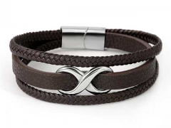 HY Wholesale Leather Bracelets Jewelry Popular Leather Bracelets-HY0155B0964