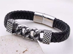 HY Wholesale Leather Bracelets Jewelry Popular Leather Bracelets-HY0155B0918