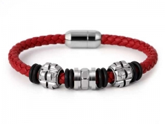 HY Wholesale Leather Bracelets Jewelry Popular Leather Bracelets-HY0155B0988