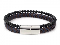 HY Wholesale Leather Bracelets Jewelry Popular Leather Bracelets-HY0155B0970