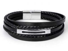HY Wholesale Leather Bracelets Jewelry Popular Leather Bracelets-HY0155B0994