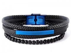 HY Wholesale Leather Bracelets Jewelry Popular Leather Bracelets-HY0155B0943