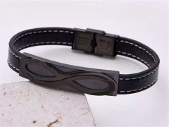HY Wholesale Leather Bracelets Jewelry Popular Leather Bracelets-HY0155B0926