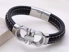 HY Wholesale Leather Bracelets Jewelry Popular Leather Bracelets-HY0155B0862