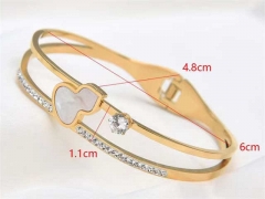 HY Wholesale Bangle Stainless Steel 316L Jewelry Bangle-HY0155B0463