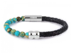 HY Wholesale Leather Bracelets Jewelry Popular Leather Bracelets-HY0155B0980