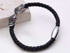 HY Wholesale Leather Bracelets Jewelry Popular Leather Bracelets-HY0155B0865