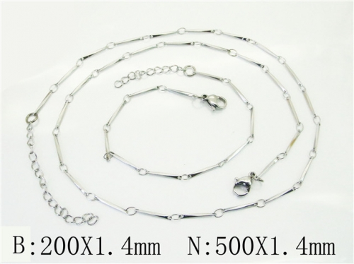 HY Wholesale Stainless Steel 316L Necklaces Bracelets Sets-HY70S0602MI