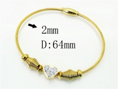 HY Wholesale Bangles Jewelry Stainless Steel 316L Popular Bangle-HY24B0239HM5