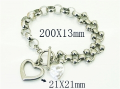HY Wholesale Bracelets 316L Stainless Steel Jewelry Bracelets-HY21B0610HLQ