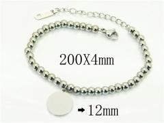 HY Wholesale Bracelets 316L Stainless Steel Jewelry Bracelets-HY22B0523HIF