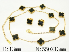 HY Wholesale Jewelry Set 316L Stainless Steel jewelry Set-HY50S0407HLB