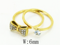 HY Wholesale Rings Jewelry Stainless Steel 316L Rings-HY19R1356OX