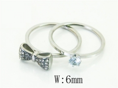 HY Wholesale Rings Jewelry Stainless Steel 316L Rings-HY19R1355NC