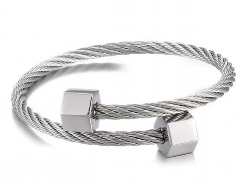 HY Wholesale Bracelet Stainless Steel 316L Fashion Bangle-HY0150D0077