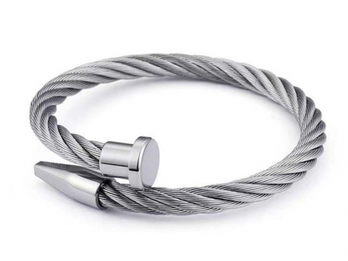 HY Wholesale Bracelet Stainless Steel 316L Fashion Bangle-HY0150D0006