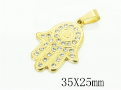 HY Wholesale Pendant Jewelry 316L Stainless Steel Jewelry Pendant-HY62P0281ML