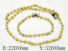 HY Wholesale Stainless Steel 316L Necklaces Bracelets Sets-HY73S0105H2