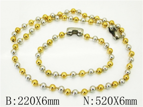 HY Wholesale Stainless Steel 316L Necklaces Bracelets Sets-HY73S0105H2