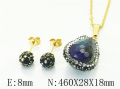 HY Wholesale Jewelry Set 316L Stainless Steel jewelry Set-HY67S0040LC