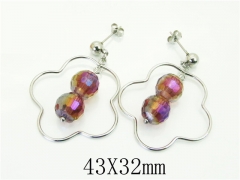 HY Wholesale Earrings 316L Stainless Steel Earrings Jewelry-HY64E0536KS
